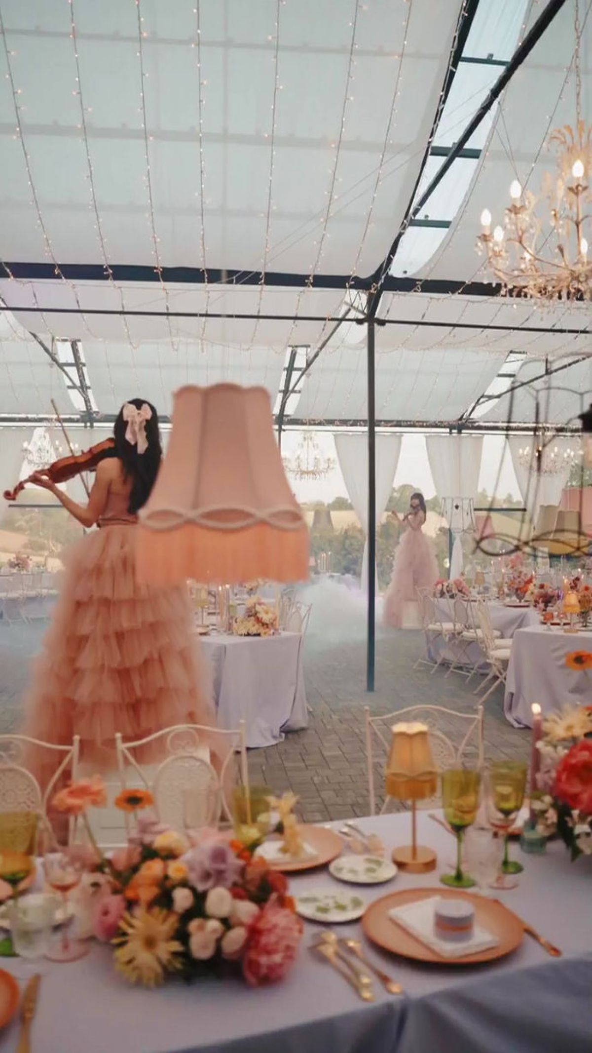 Spettacolo musicale con violiniste per wedding a Giardini Pergola di Zeta Eventi Milano