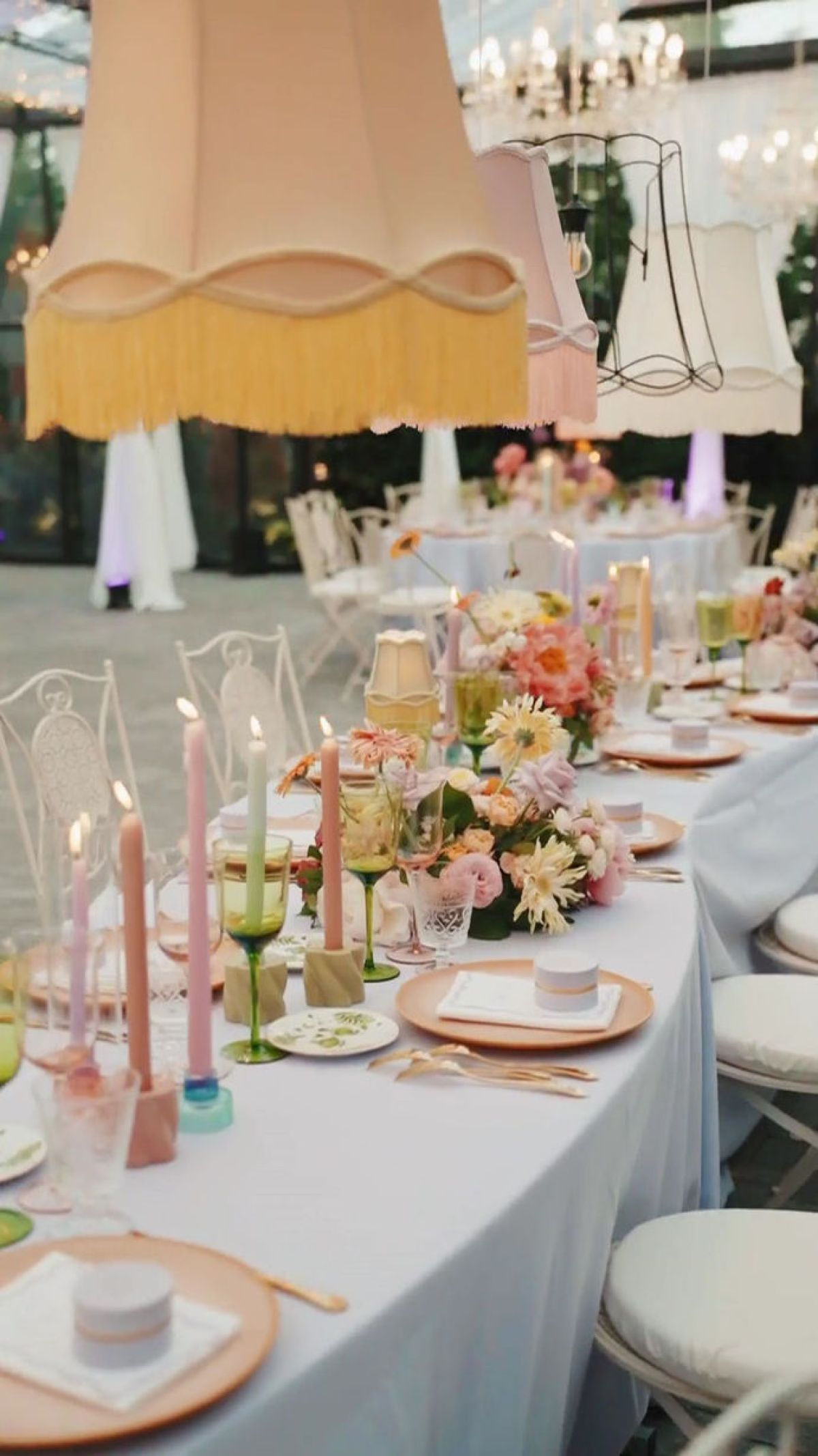 Mise en place di Zeta Eventi Milano per wedding a Giardini Pergola Alessandria
