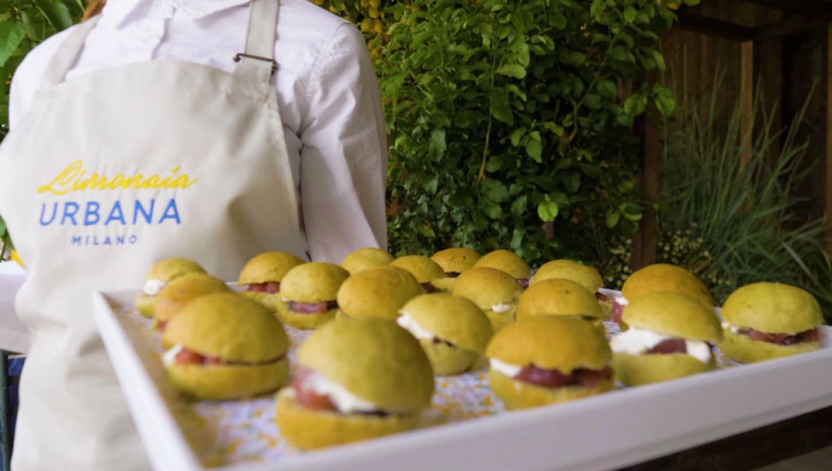 Barilla Limonaia Urbana vassoio mini burger al pesto Zeta Eventi Milano