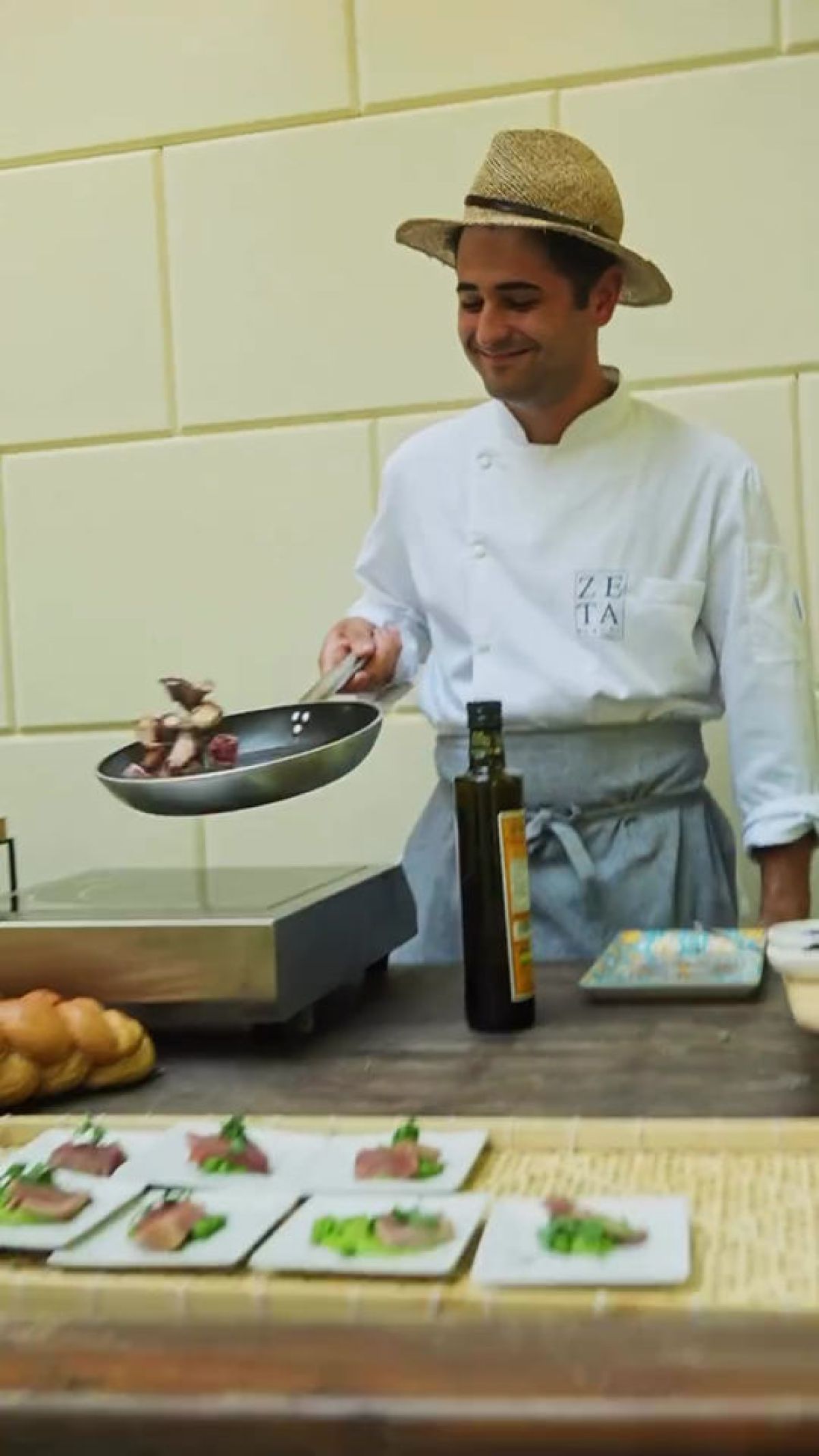 Show Cooking per aperitivo wedding a Giardini Pergola di Zeta Eventi Milano