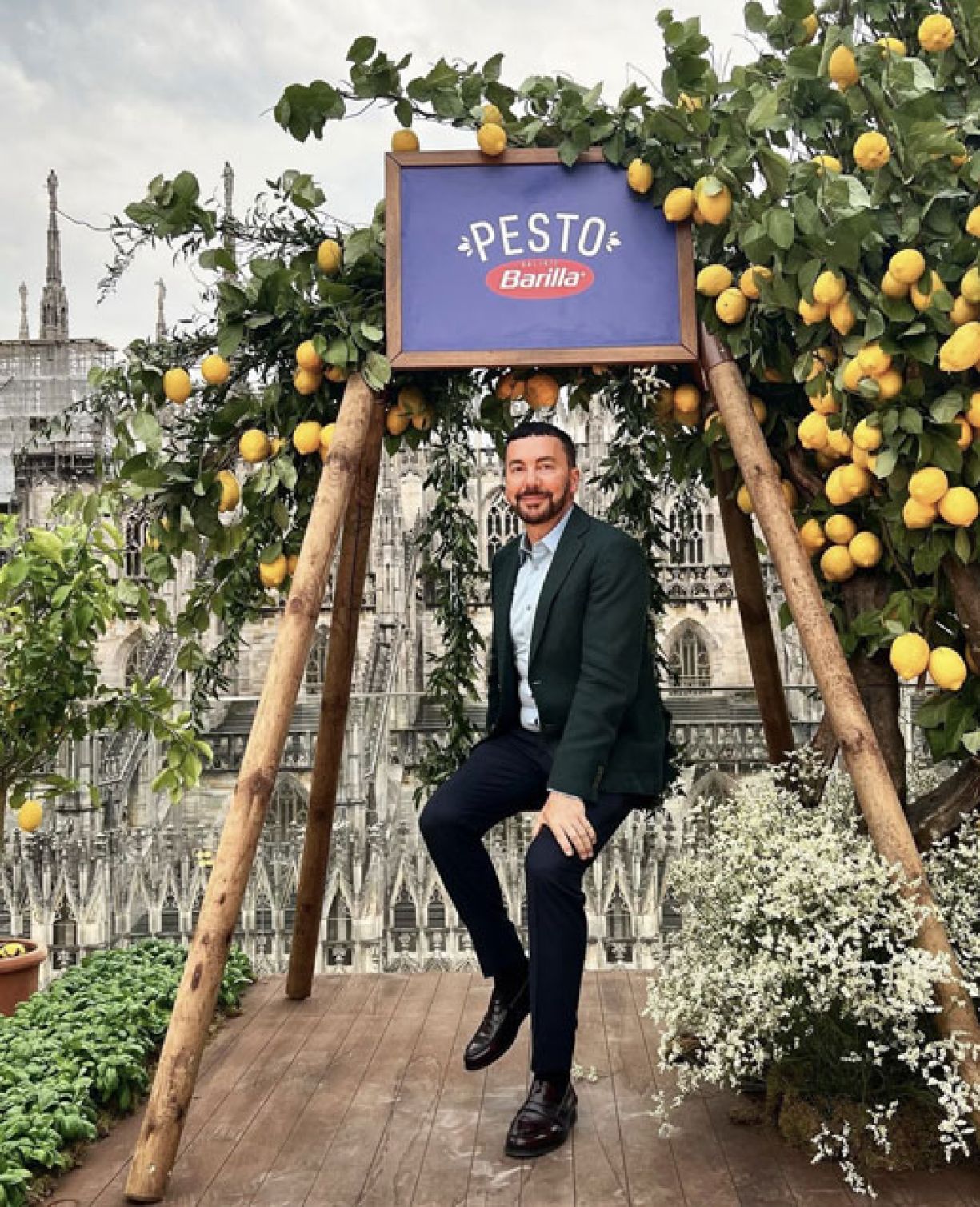 Vincenzo Dascanio titolare dell'Agenzia Dascanio alla Limonaia Urbana Barilla Milano