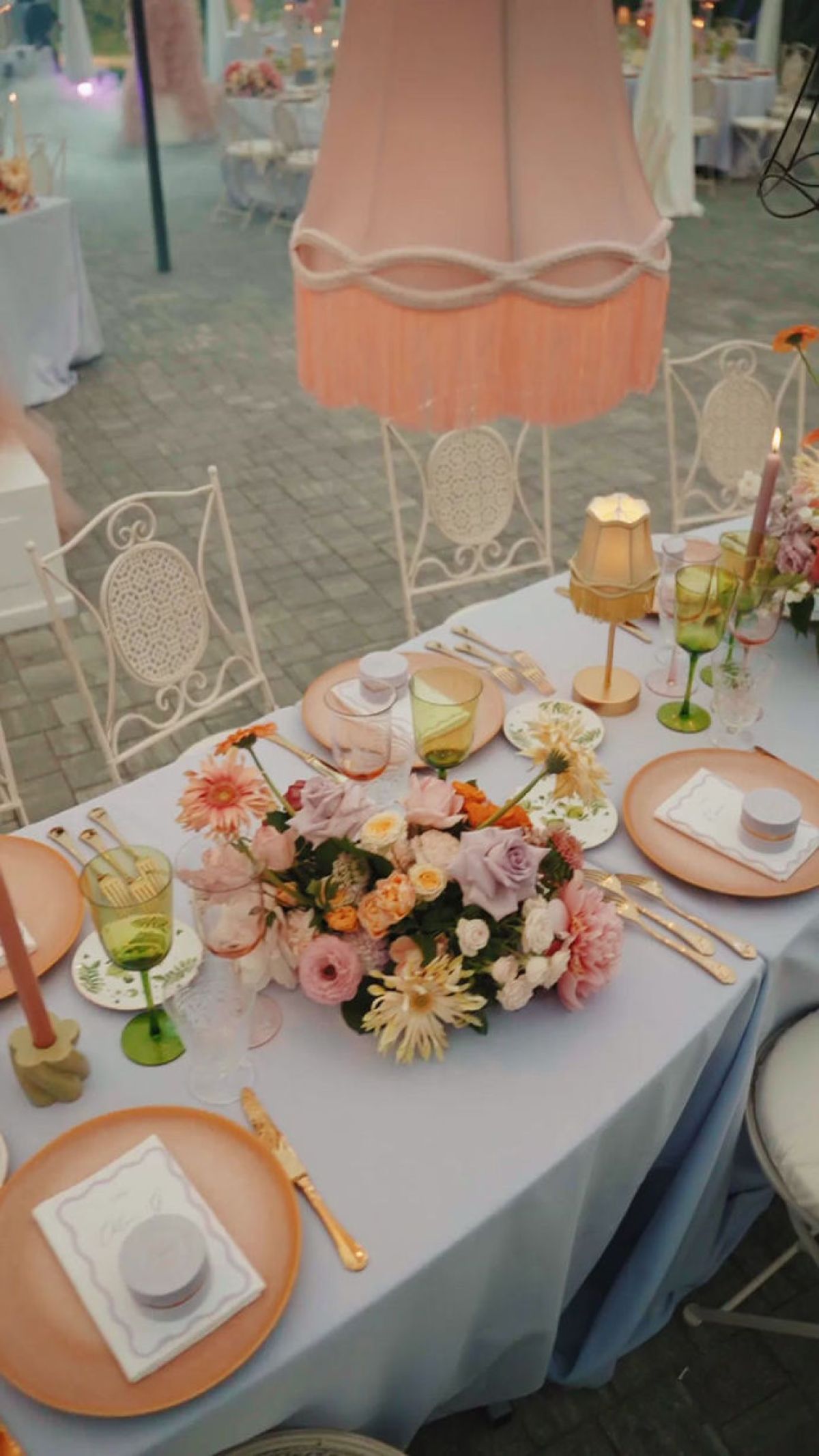 Mise en place di Zeta Eventi Milano per wedding a Giardini Pergola Alessandria